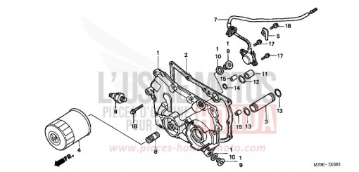 COUVERCLE BOITE VITESSES GL1500C2 de 2002